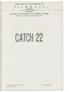 HELLER, JOSEPH. Catch-22; Final Revised Screenplay.